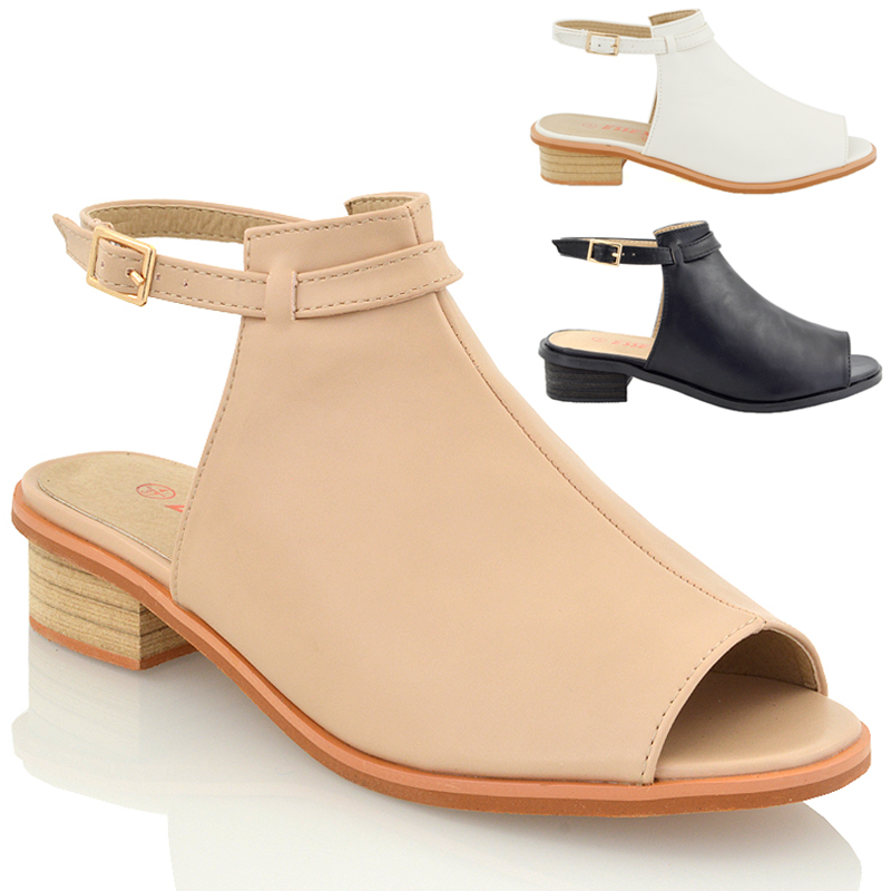 open booties sandals